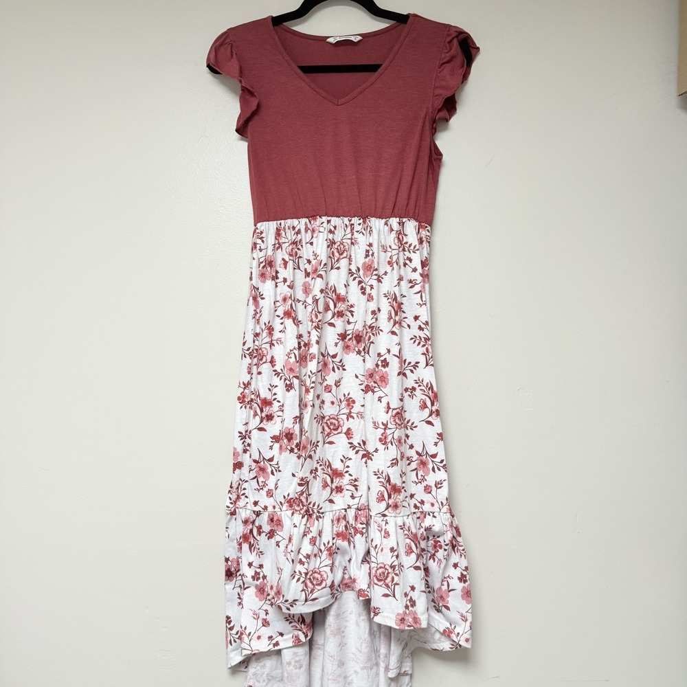 Patpat‎ Women's Floral High Low Dress Size A